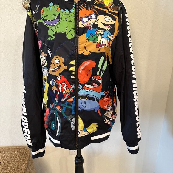 🎉 Nickelodeon x Members Only Bomber Jacket (Unisex)– Size M 🎉 - Picture 3 of 10
